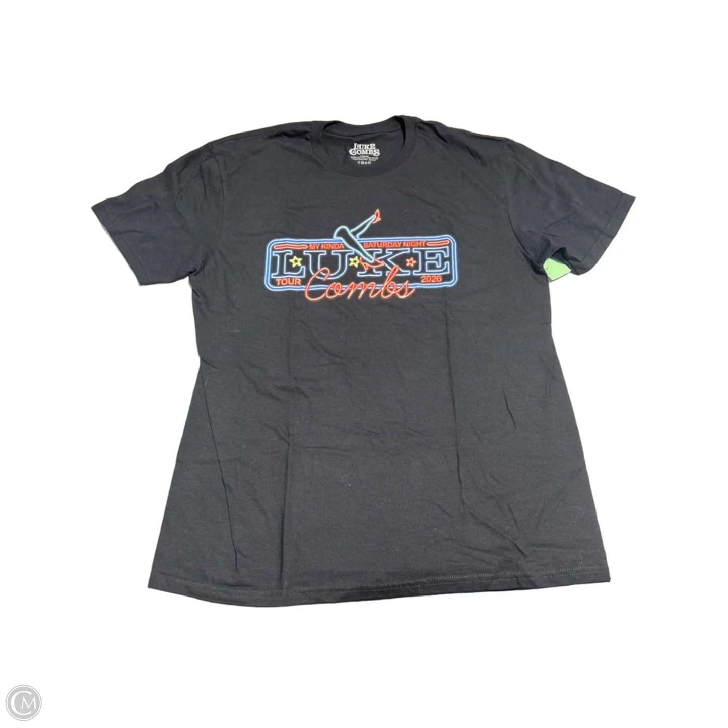 Top Short Sleeve By Cmc In Black, Size: Xl