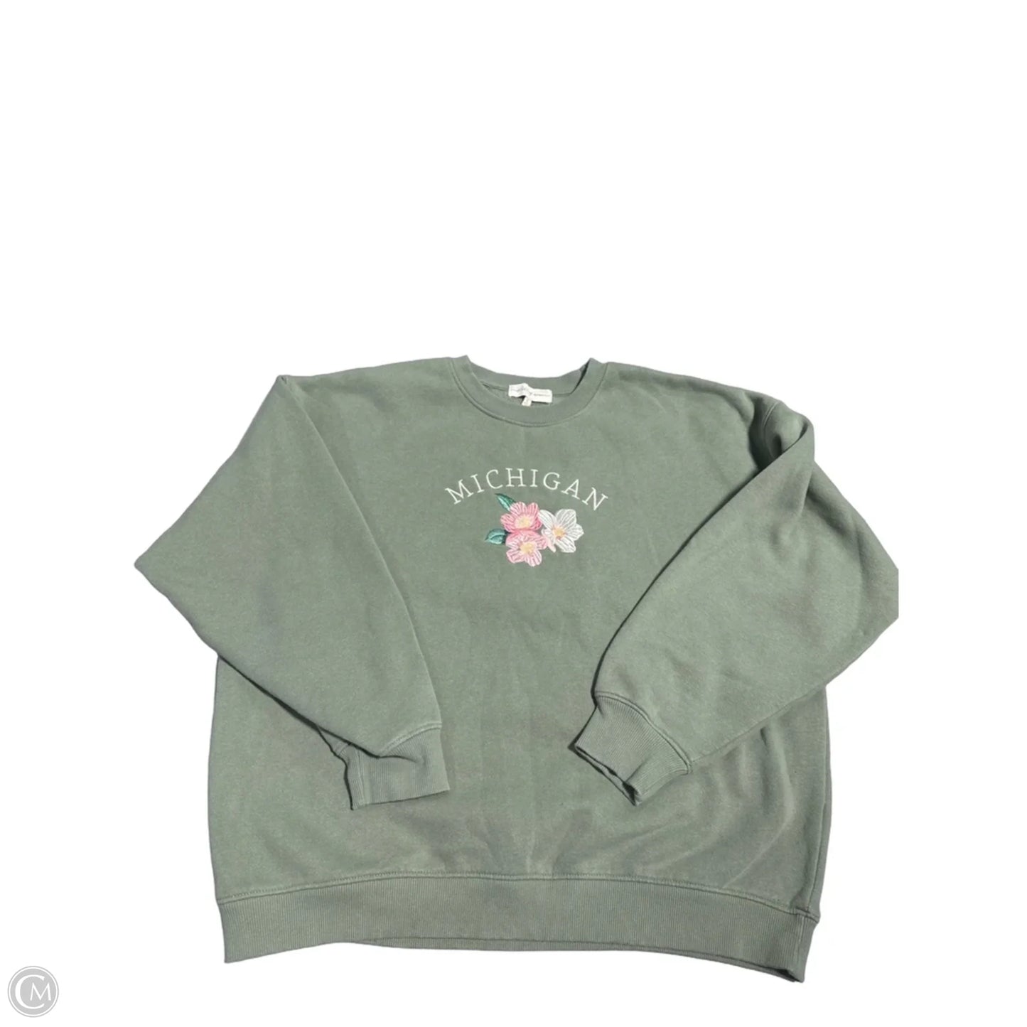 Sweatshirt Crewneck By State Of Mine In Green, Size: L