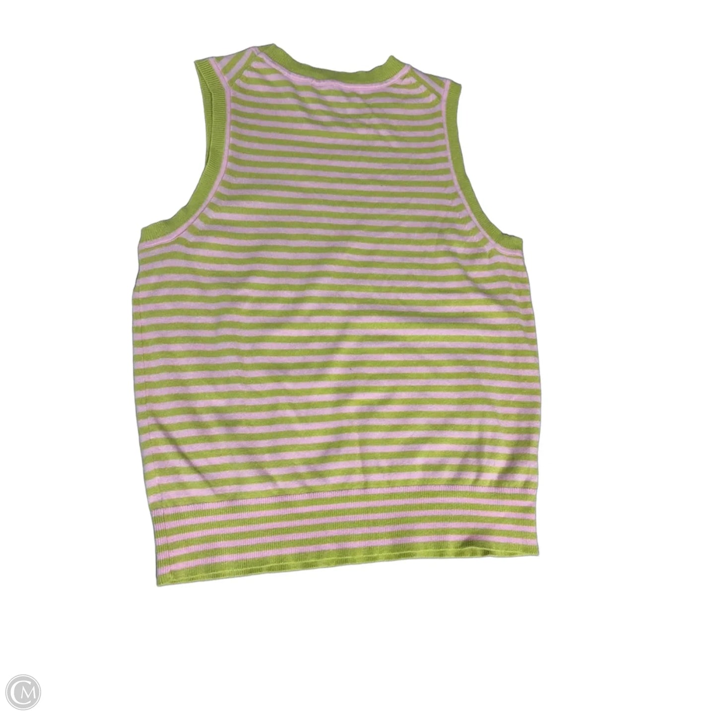Tank Top By Free Assembly In Green & Pink, Size: M
