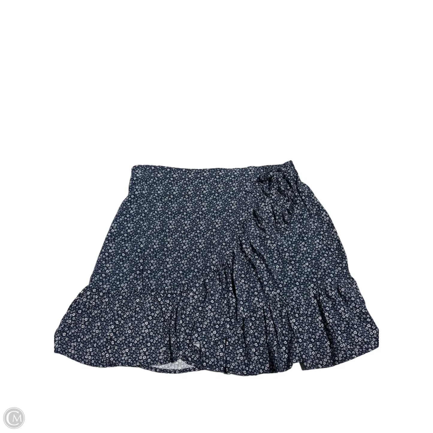 Skirt Mini & Short By Cynthia Rowley In Blue & White, Size: L
