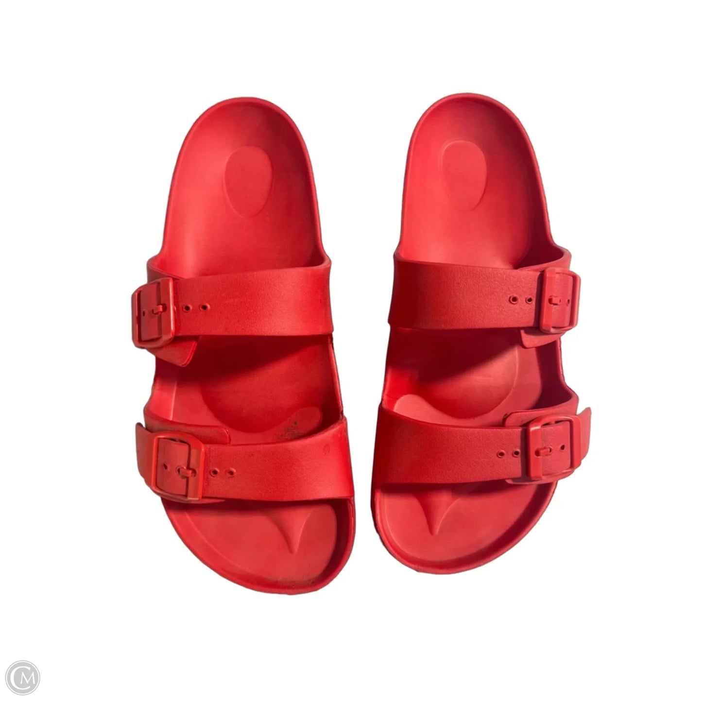 Sandals Flats By Shade & Shore In Red, Size: 11