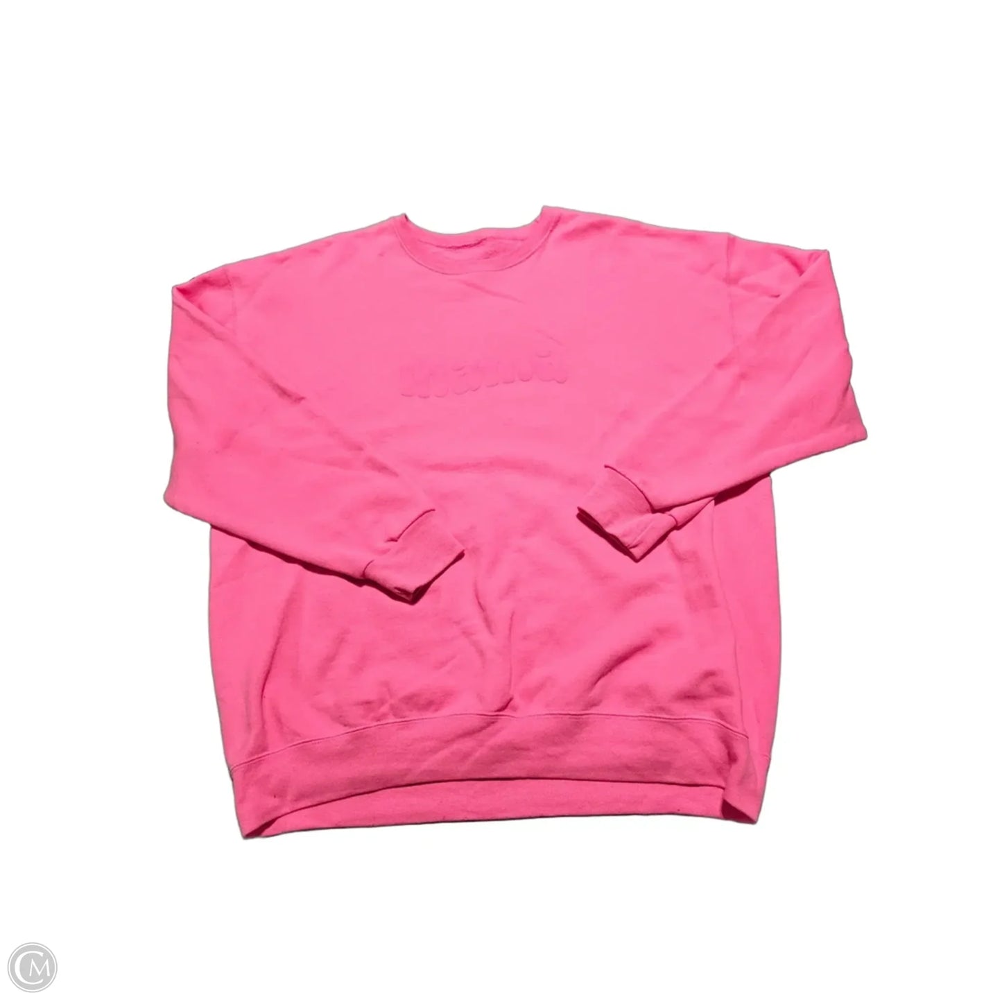 Top Long Sleeve By Cme In Pink, Size: 2x