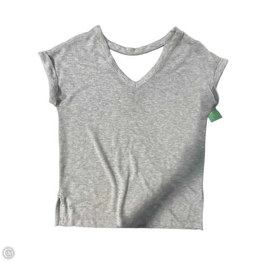 Top Short Sleeve By Loft In Grey, Size: Xs