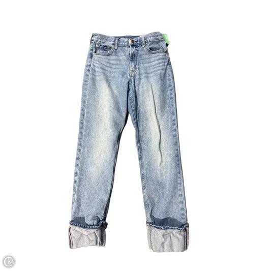 Jeans Straight By Gap In Blue Denim, Size: 8