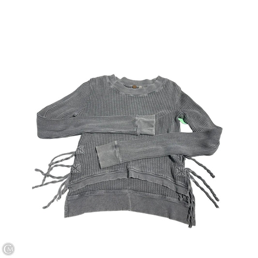 Top Long Sleeve By Free Press In Grey, Size: S
