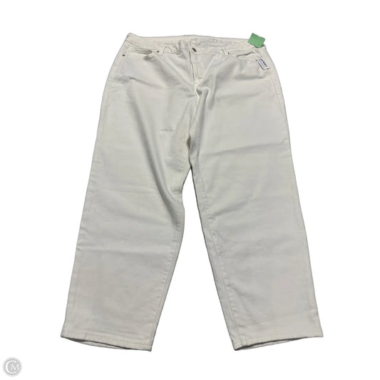 Jeans Straight By Old Navy In White, Size: 20