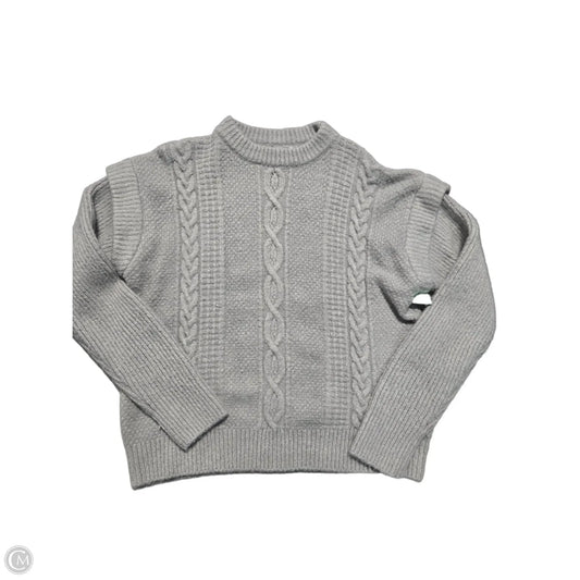 Sweater By Elan In Grey, Size: S