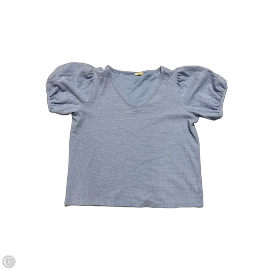 Top Short Sleeve By Ana In Blue, Size: Xl