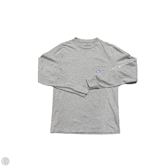 Top Long Sleeve By Vineyard Vines In Grey, Size: Xs