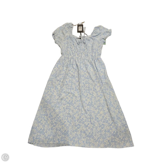 Dress Casual Maxi By Who What Wear In Blue & White, Size: L