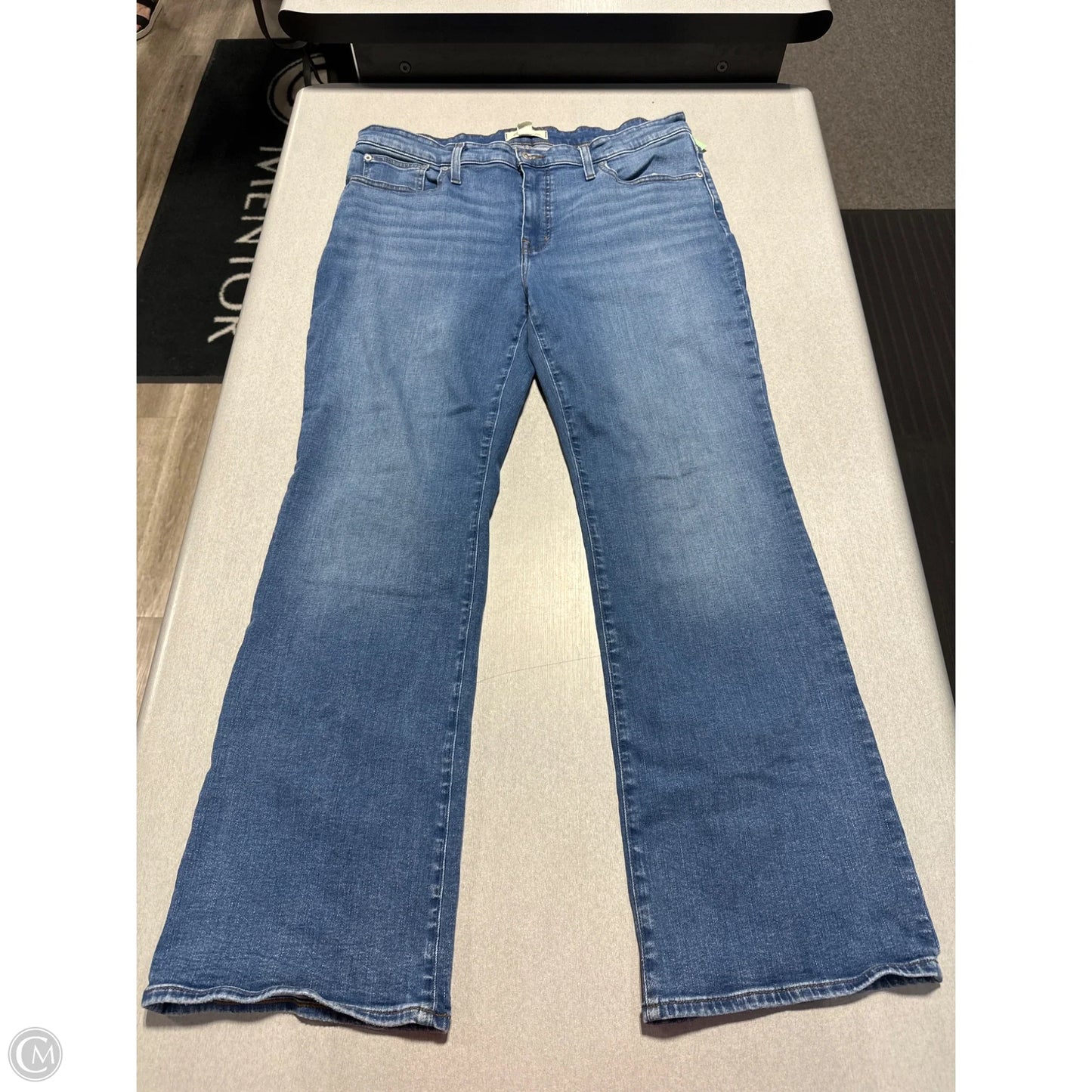Jeans Boot Cut By Madewell In Blue Denim, Size: 16