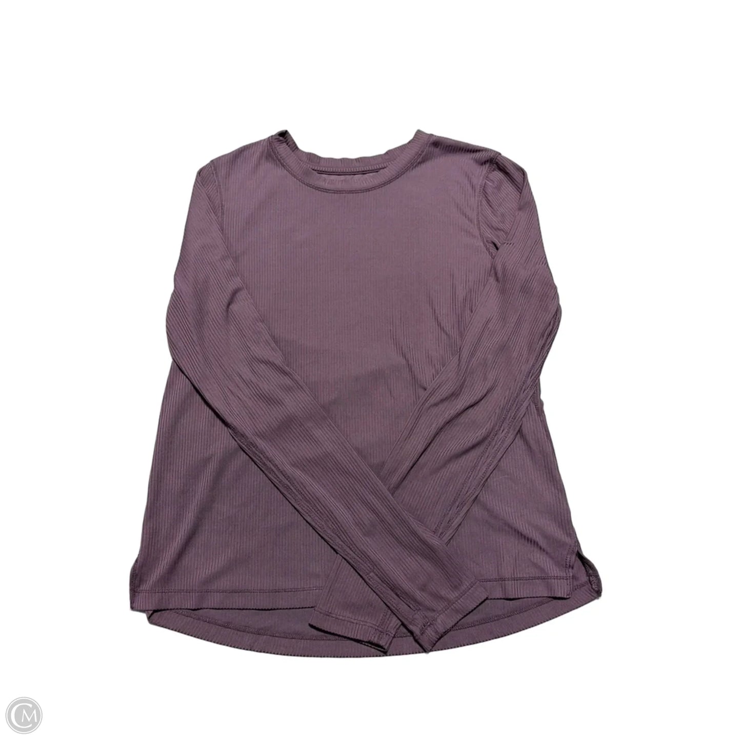 Athletic Top Long Sleeve Collar By Danskin In Purple, Size: S