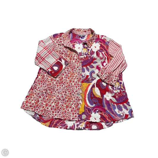 Top Long Sleeve By Habitat In Multi-colored, Size: 1x