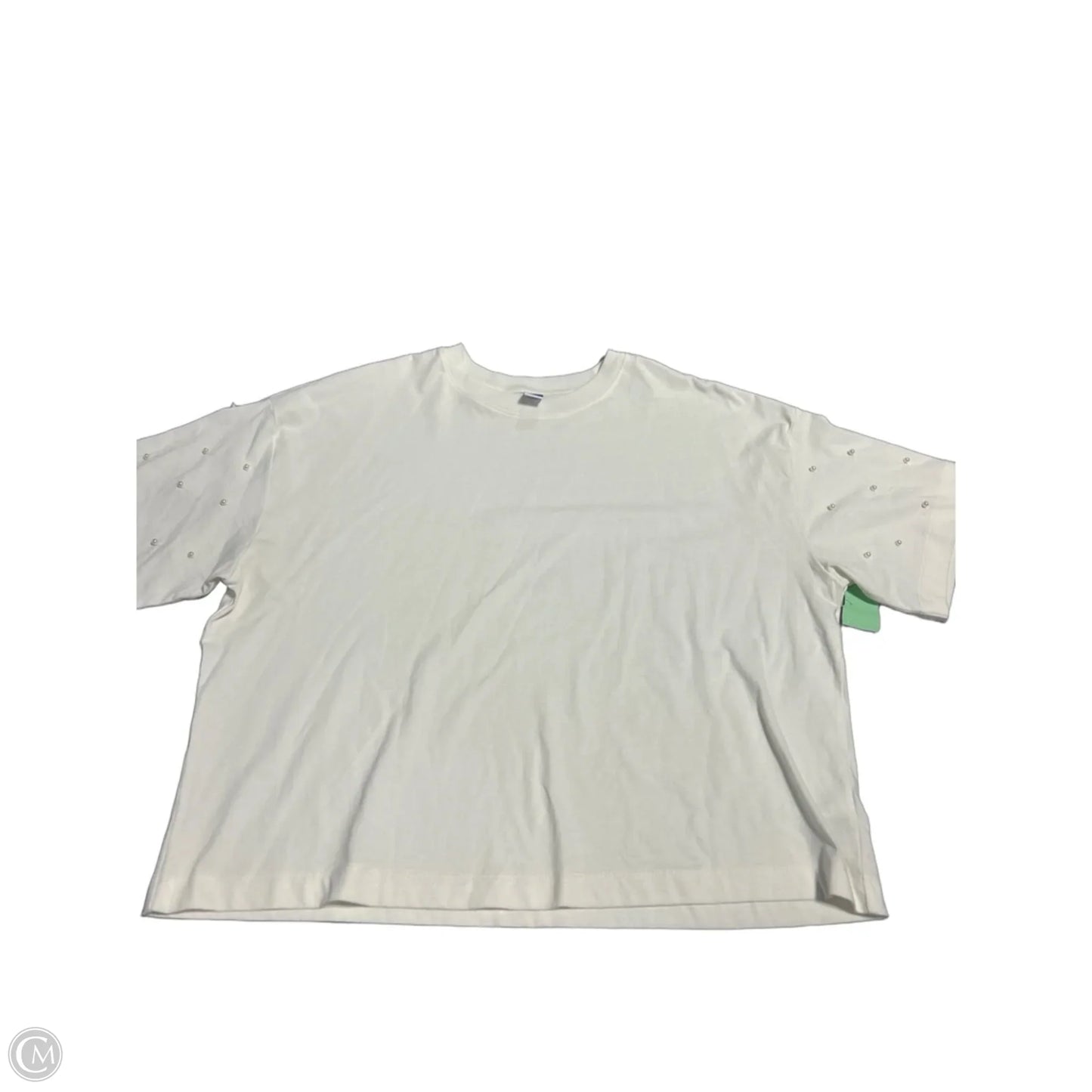 Top Short Sleeve By Old Navy In White, Size: L