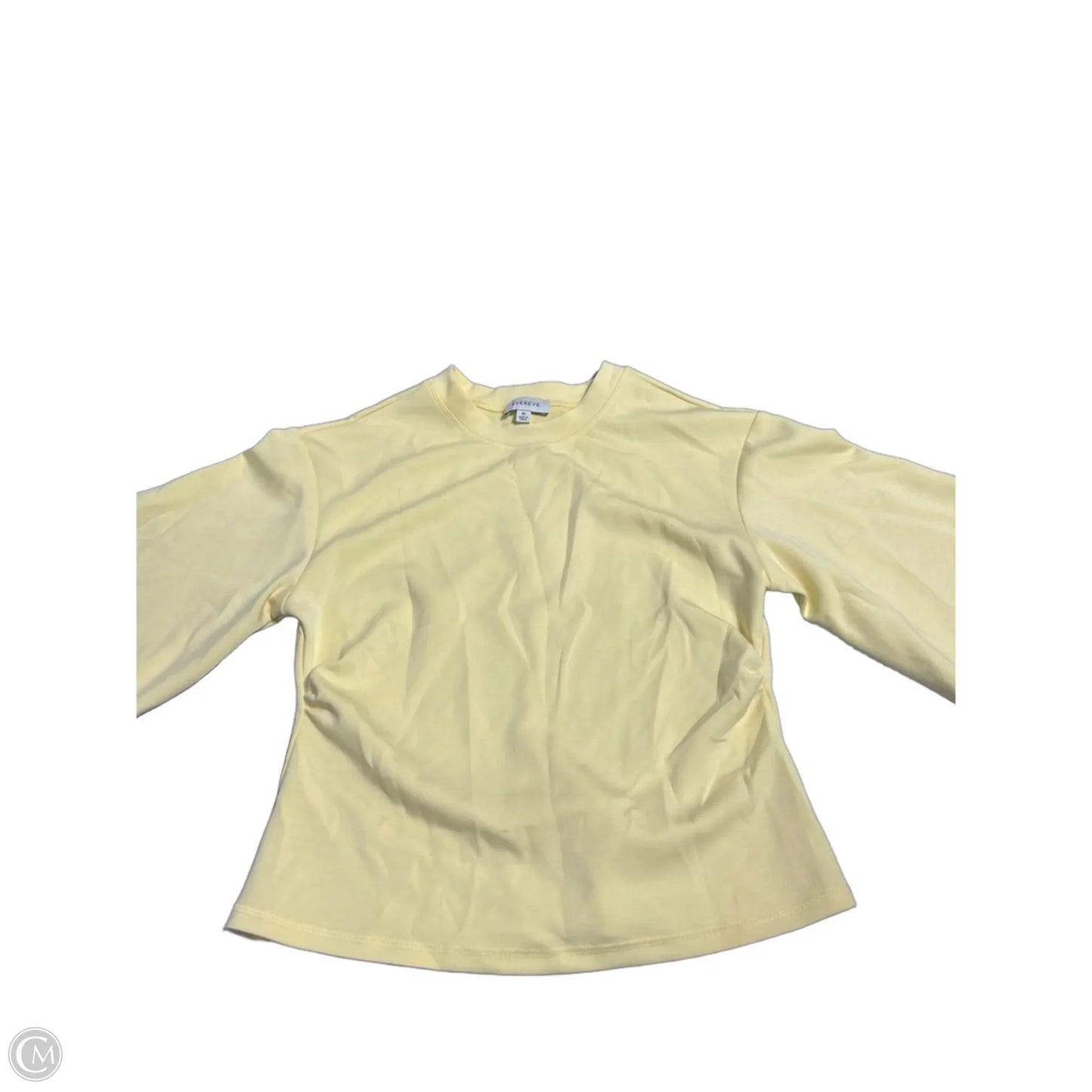Top Short Sleeve By Evereve In Yellow, Size: M