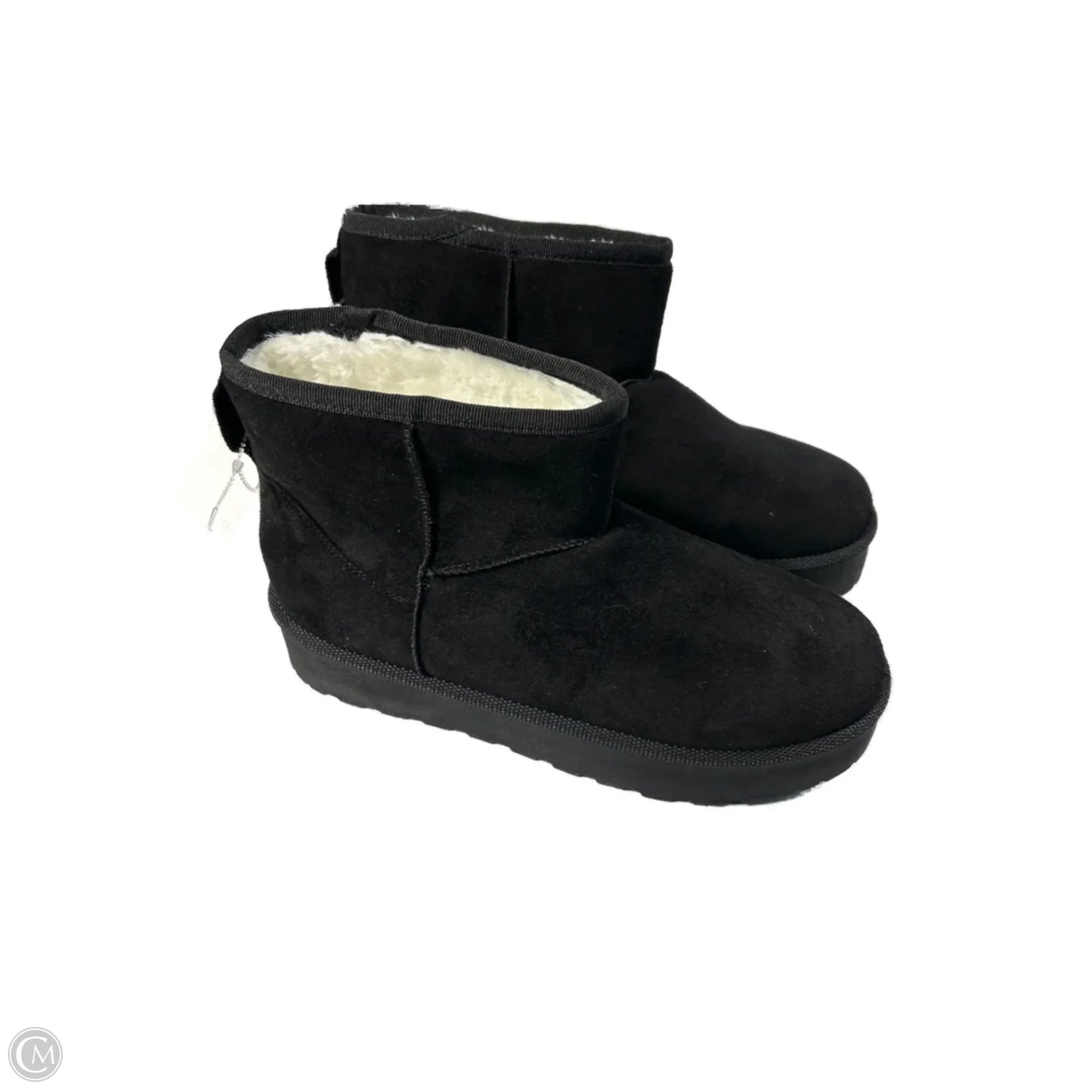 Boots Ankle Flats By Forever In Black, Size: 10