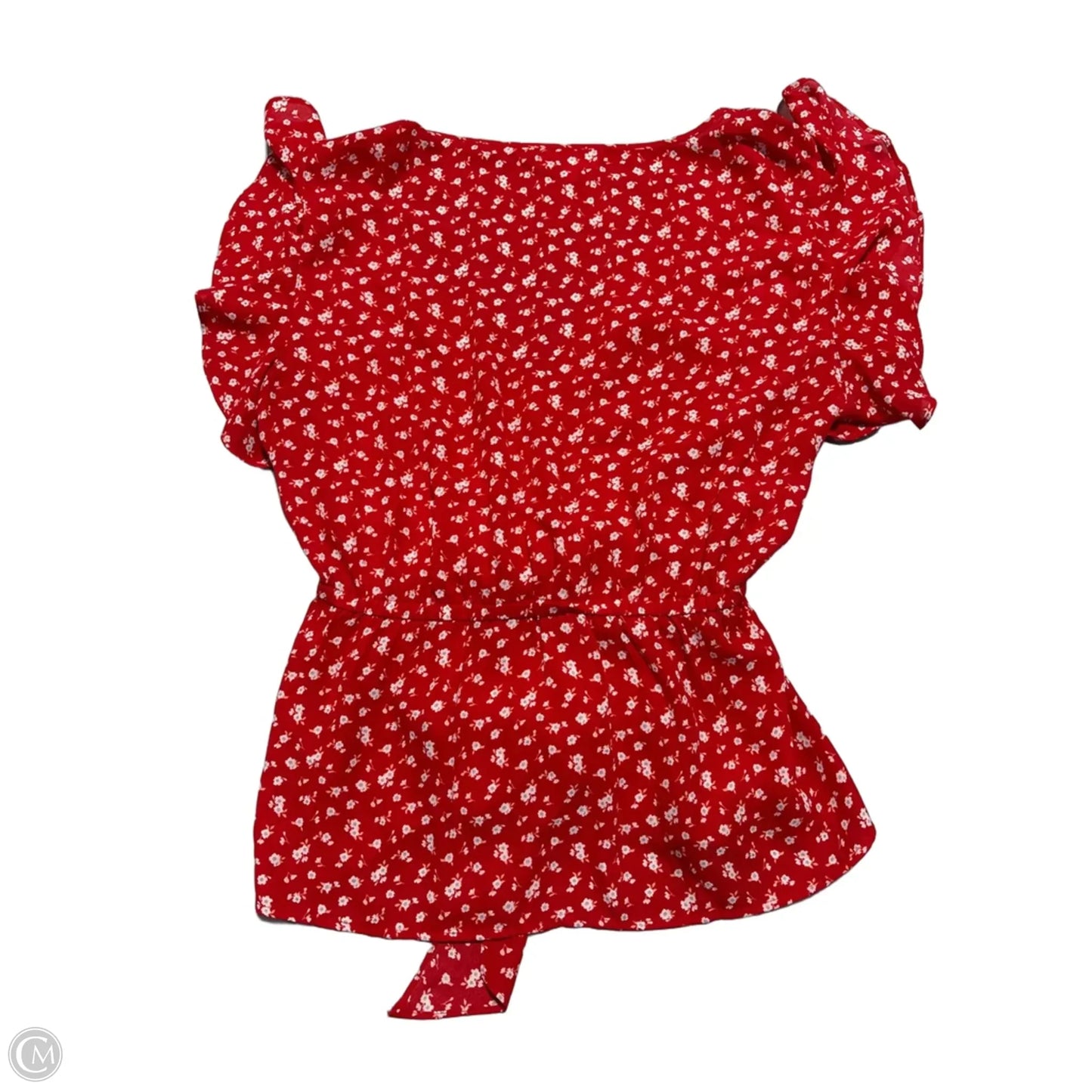 Top Short Sleeve By Max Studio In Red, Size: L