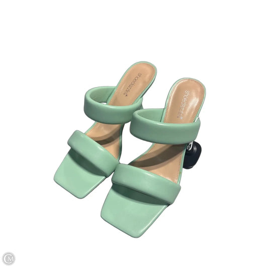 Shoes Heels Block By Shoedazzle In Green, Size: 10