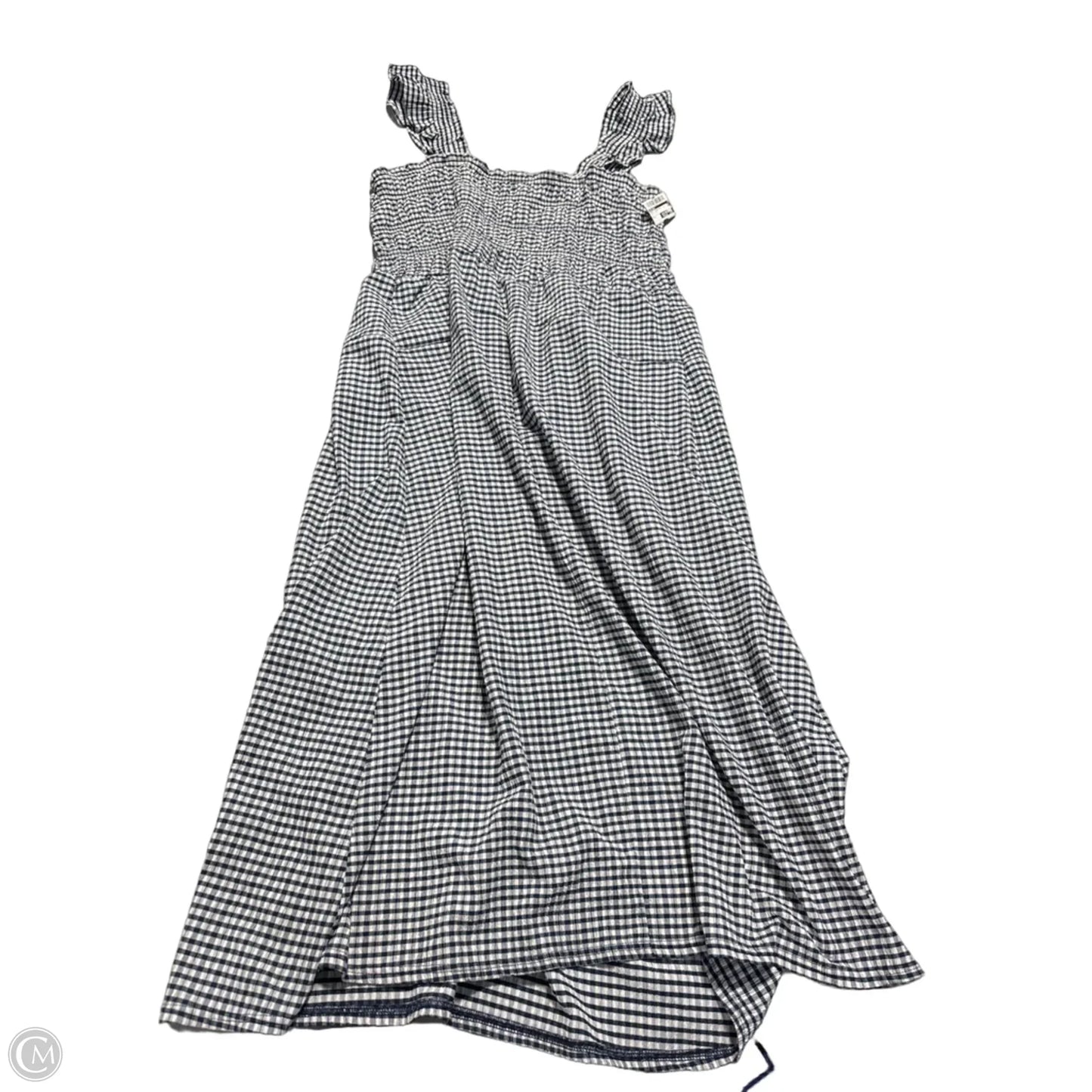 Dress Casual Maxi By Old Navy In Blue & White, Size: L