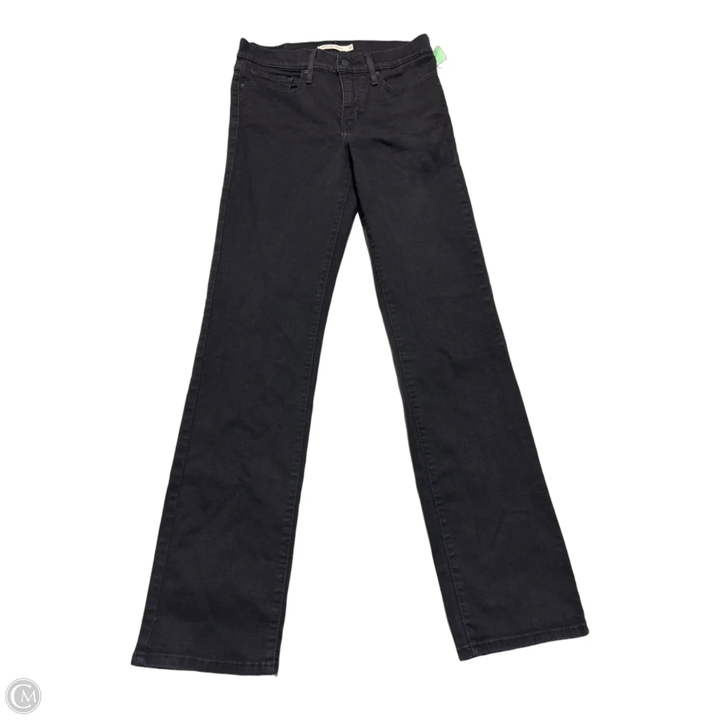 Jeans Straight By Levis In Black, Size: 10