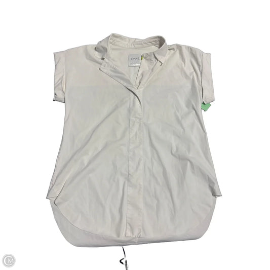 Top Short Sleeve By Lysse In White, Size: S