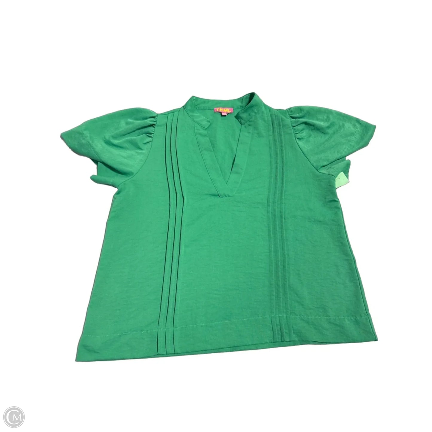 Top Short Sleeve By Thml In Green, Size: L