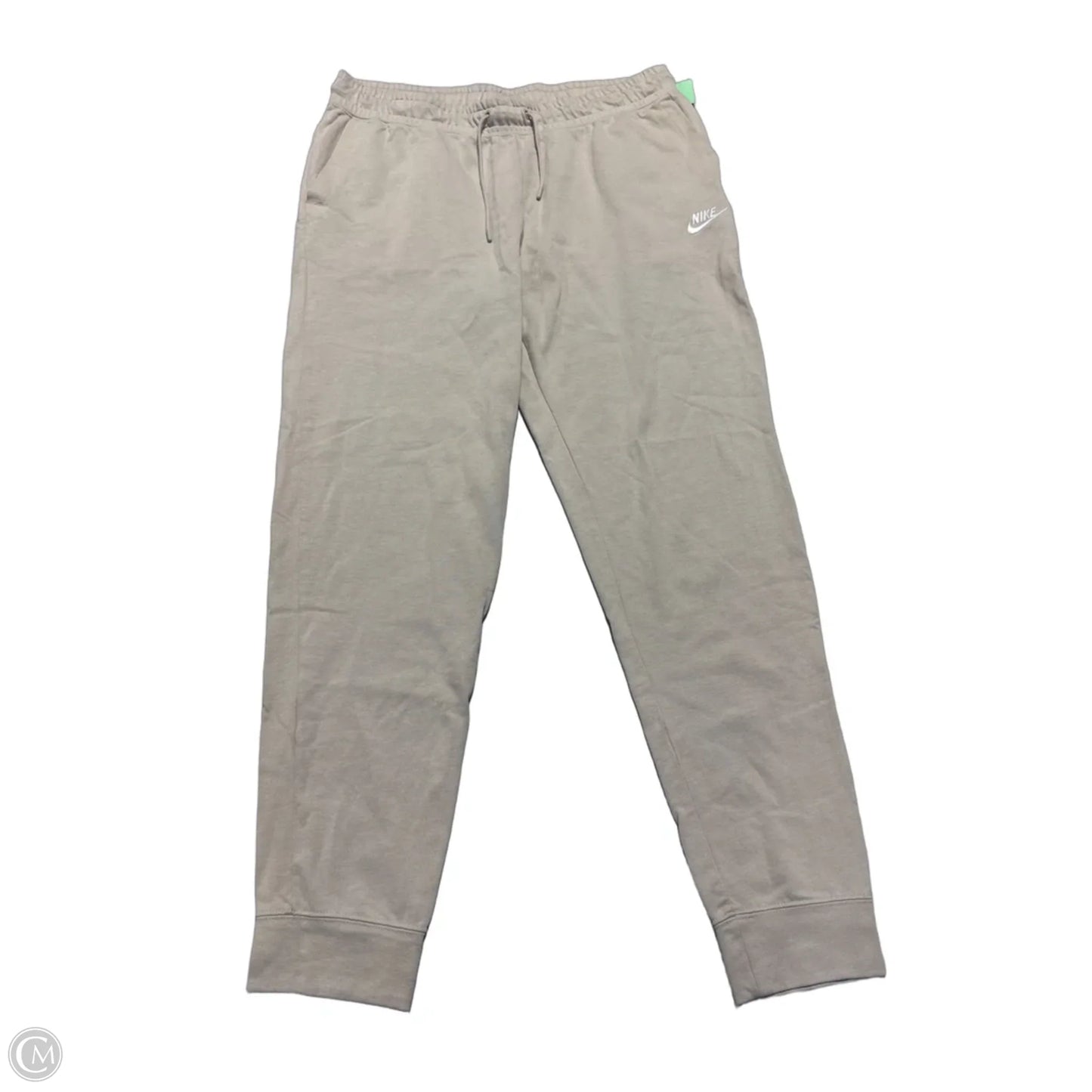Athletic Pants By Nike In Tan, Size: L