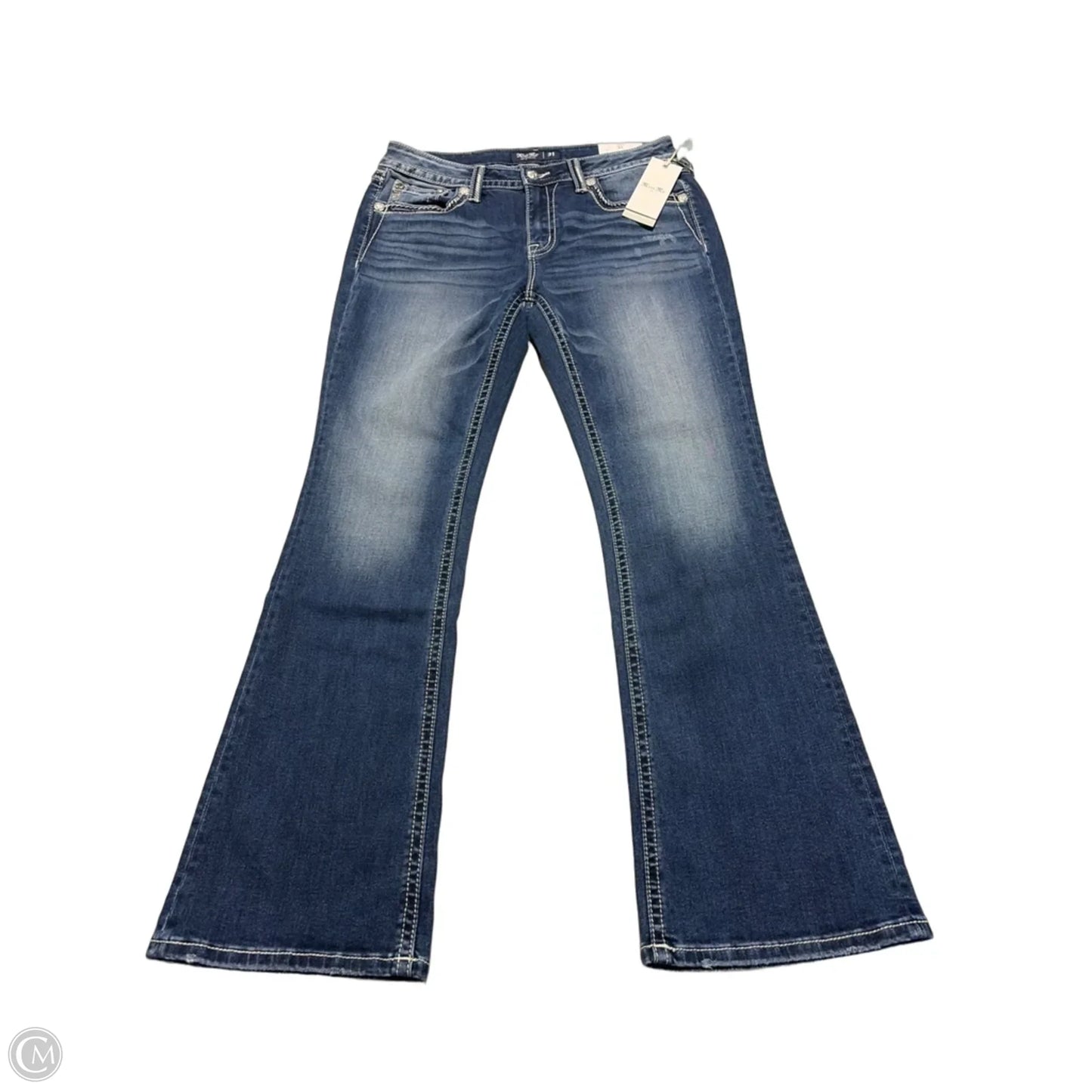 Jeans Boot Cut By Miss Me In Blue Denim, Size: 12