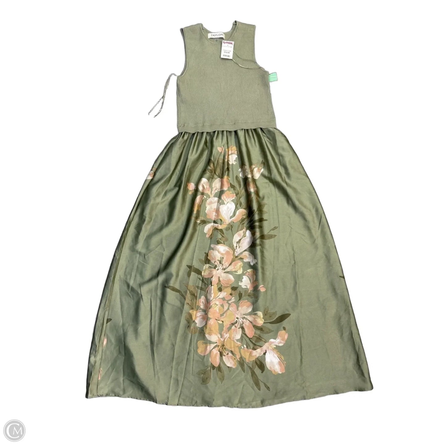 Dress Casual Maxi By Taylor In Green, Size: L