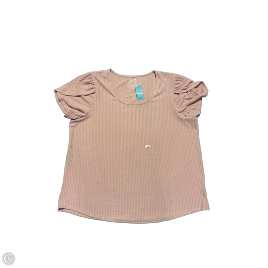 Top Short Sleeve By Maurices In Pink, Size: 1x