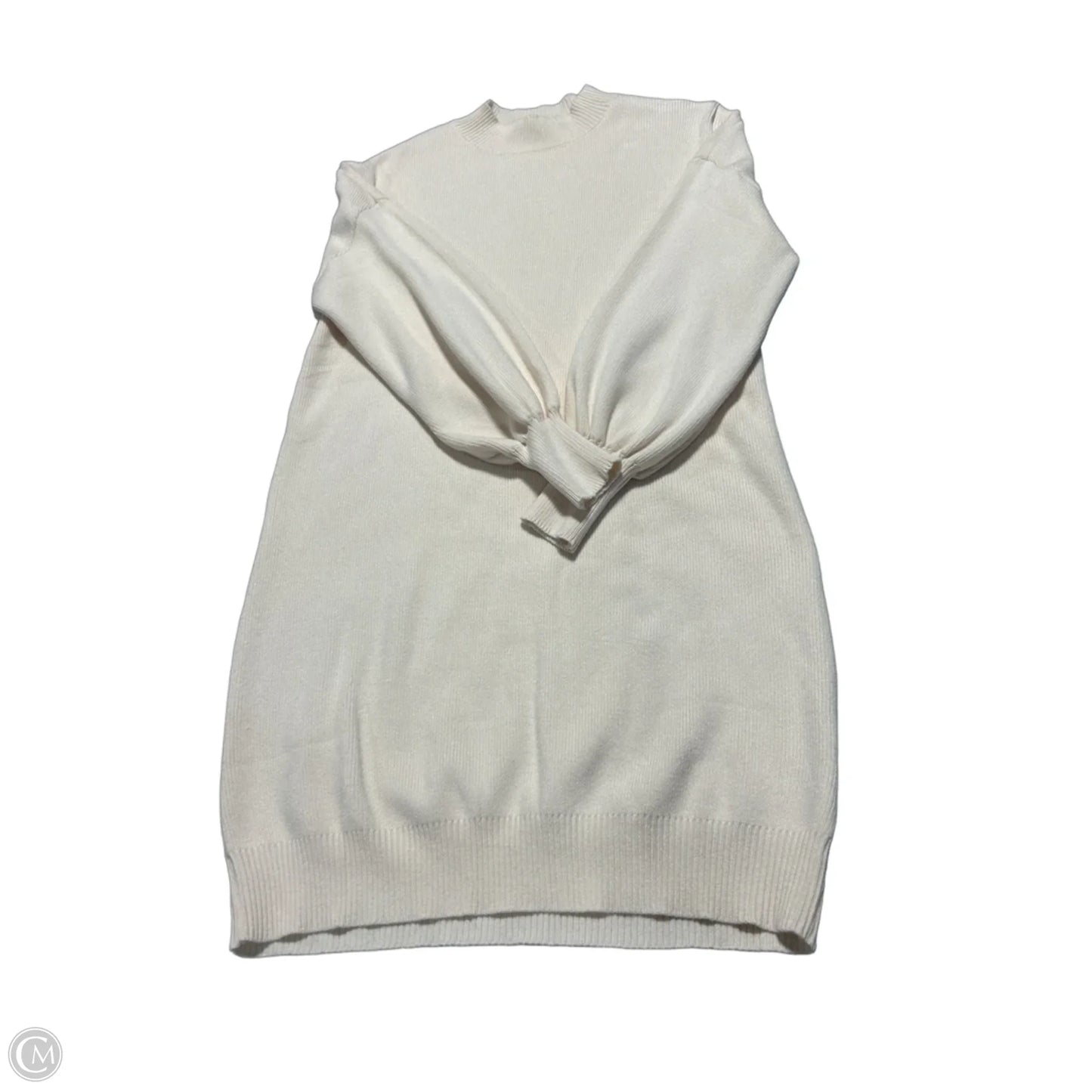 Dress Sweater By Zesica In Cream, Size: M