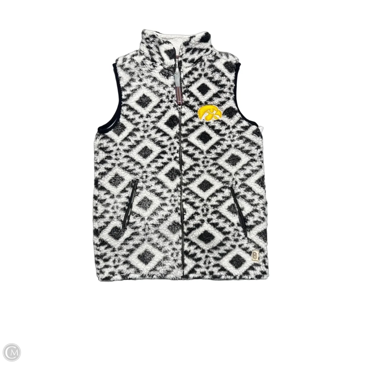 Vest Faux Fur & Sherpa By Pressbox In White, Size: L