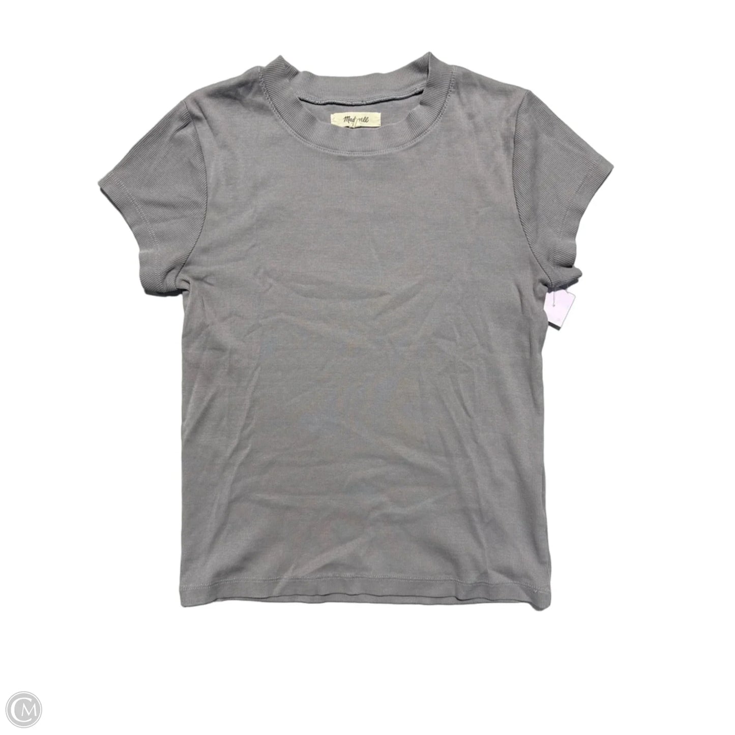 Top Short Sleeve By Madewell In Grey, Size: S