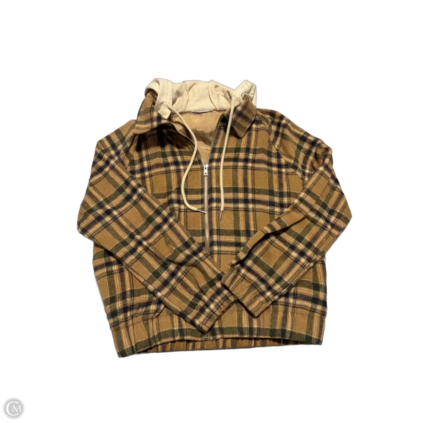 Top Long Sleeve By Staccato In Plaid Pattern, Size: S
