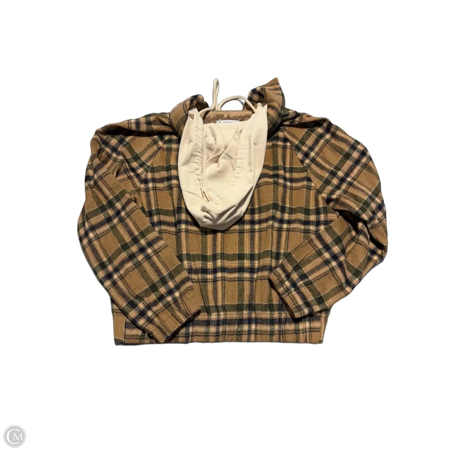 Top Long Sleeve By Staccato In Plaid Pattern, Size: S