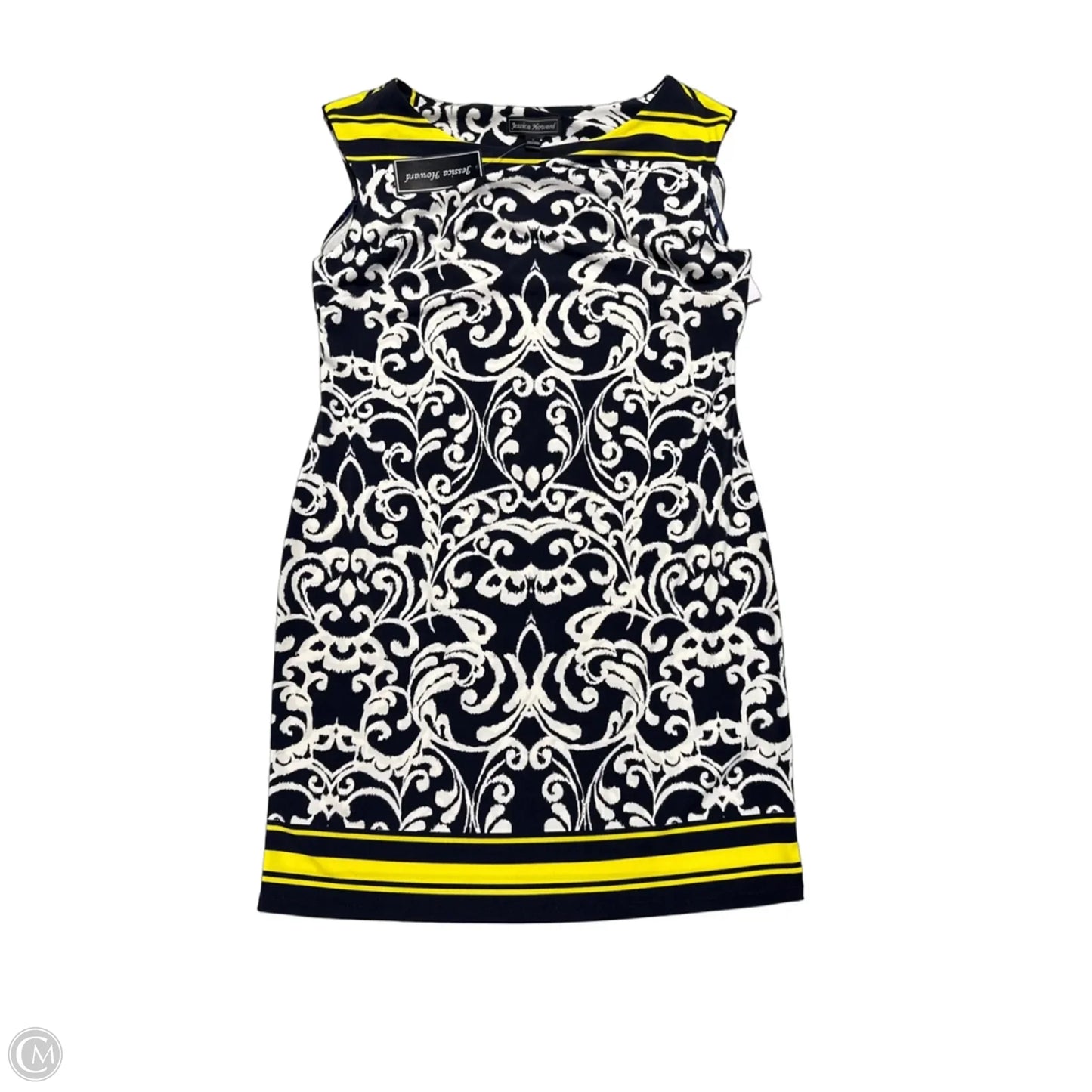 Dress Casual Short By Jessica Howard In Blue & White, Size: M