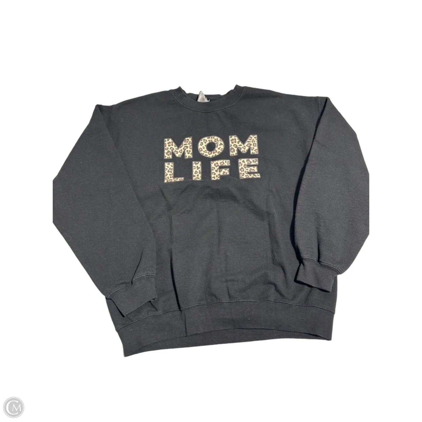 Top Long Sleeve By Gildan In Black, Size: L