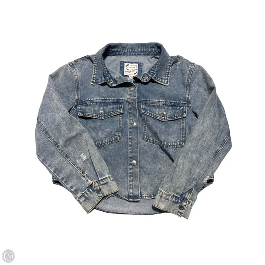 Jacket Denim By Stoosh In Blue Denim, Size: Xl
