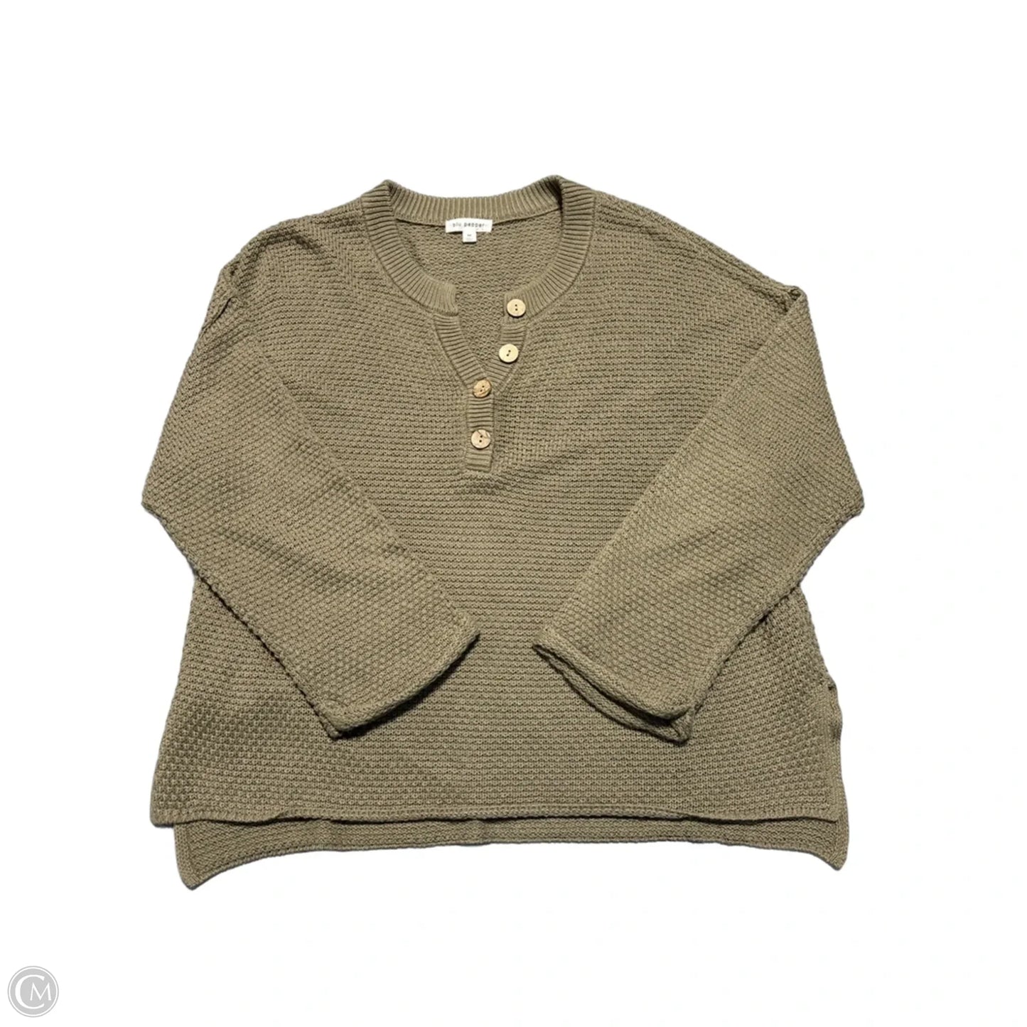 Sweater By Blu Pepper In Green, Size: M