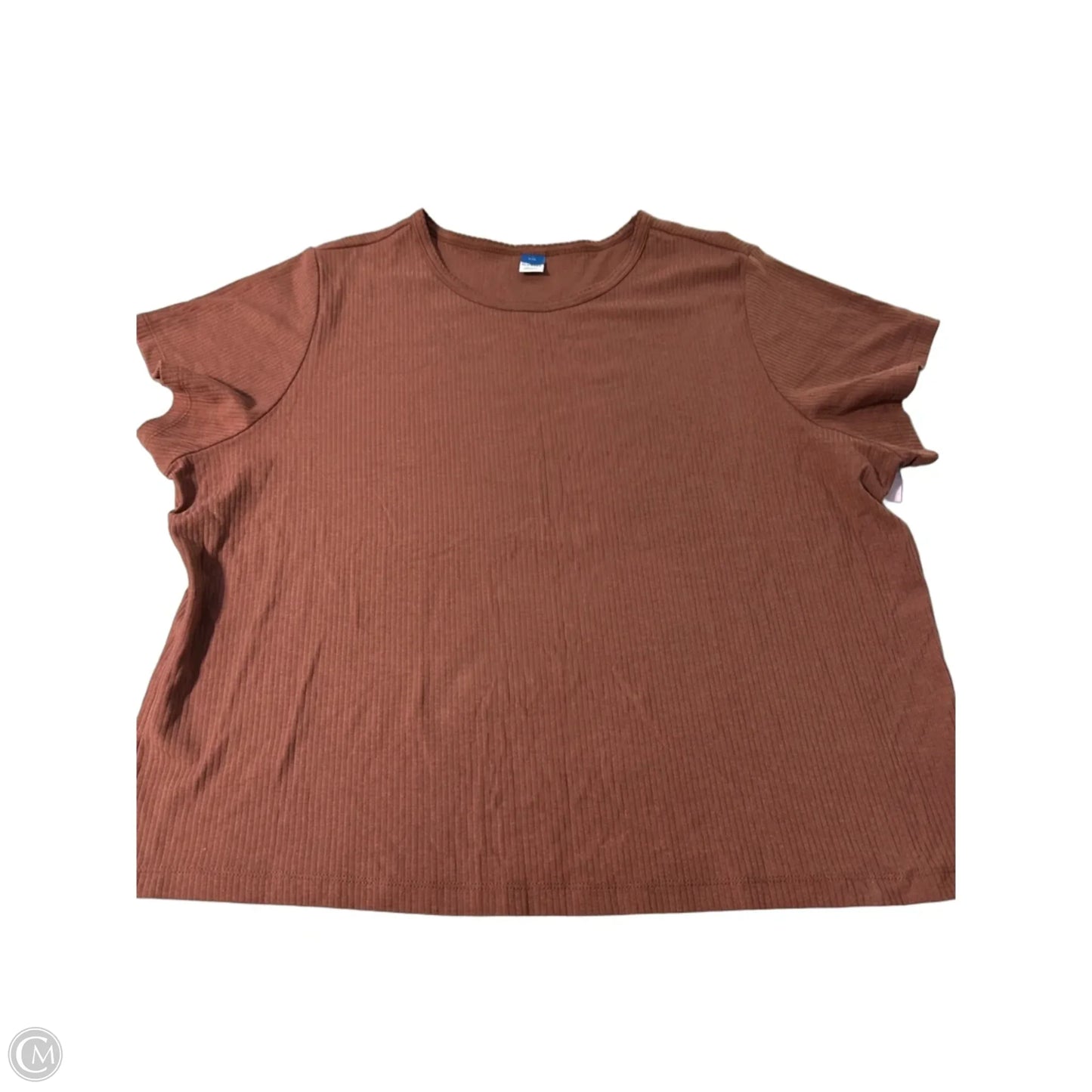 Top Short Sleeve By Old Navy In Brown, Size: Xxl