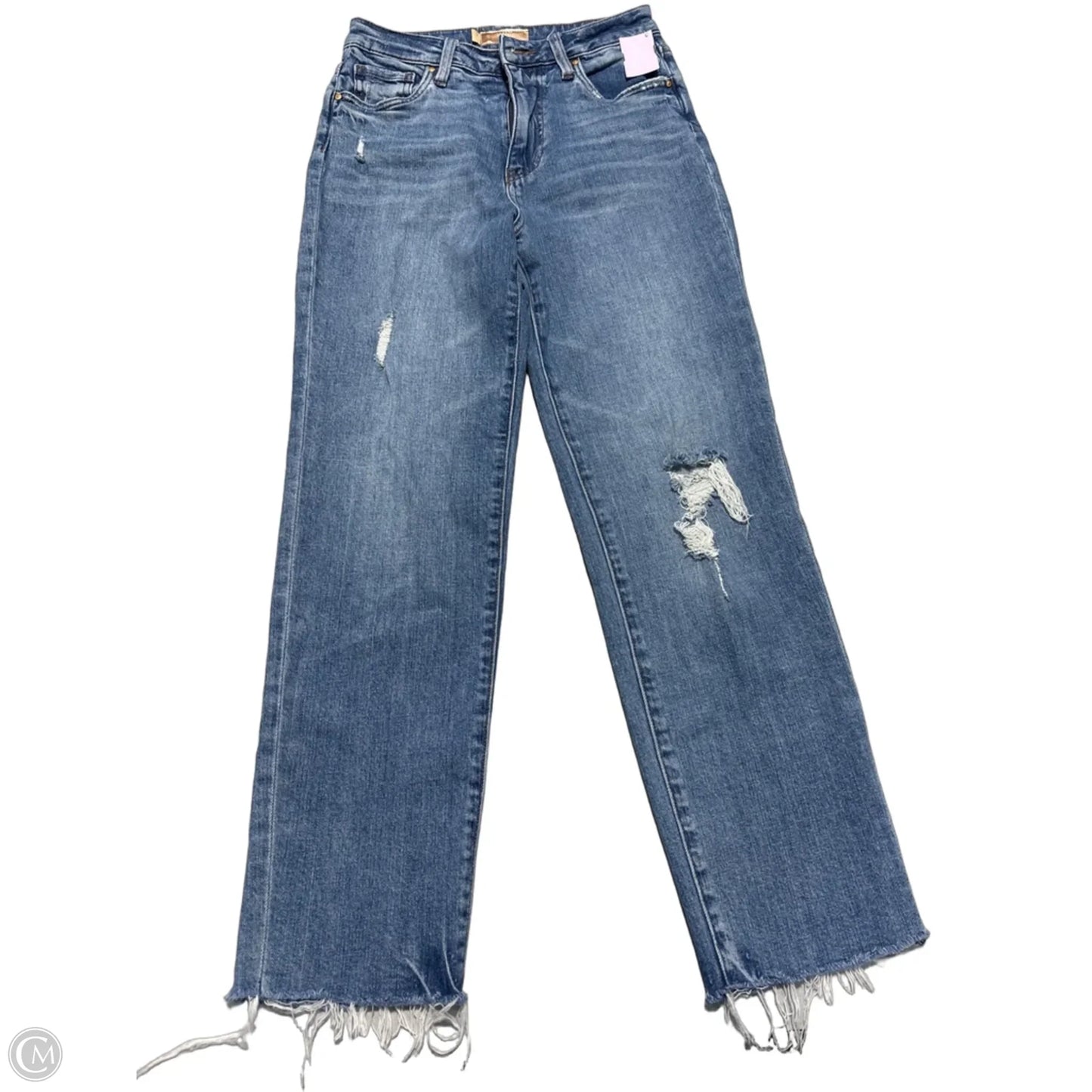 Jeans Straight By Kut In Blue Denim, Size: 0