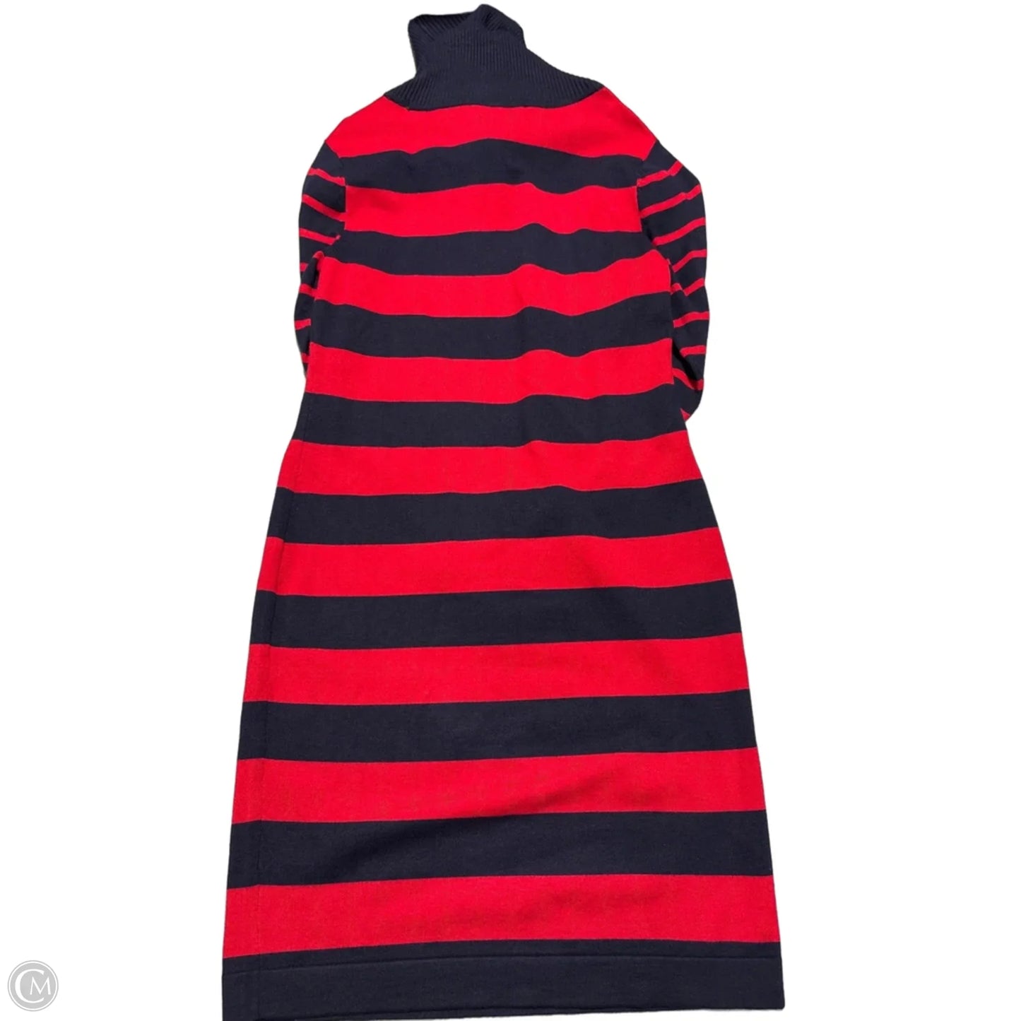 Dress Casual Midi By Tommy Hilfiger In Striped Pattern, Size: M