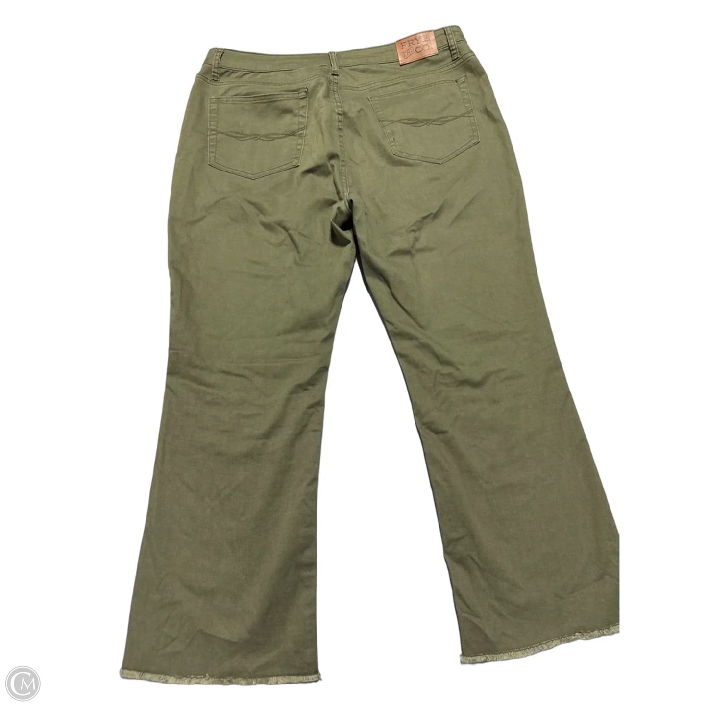 Jeans Straight By Frye And Co In Green, Size: 18