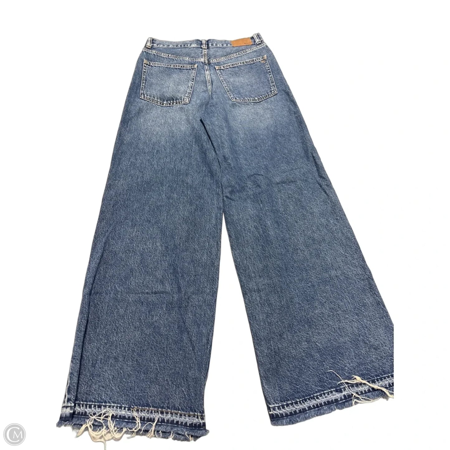 Jeans Wide Leg By Madewell In Blue Denim, Size: 4