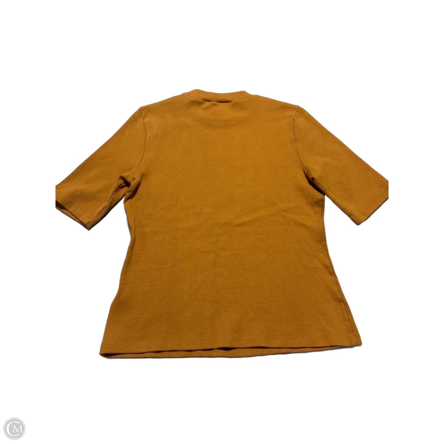 Top Short Sleeve By Anthropologie In Yellow, Size: M
