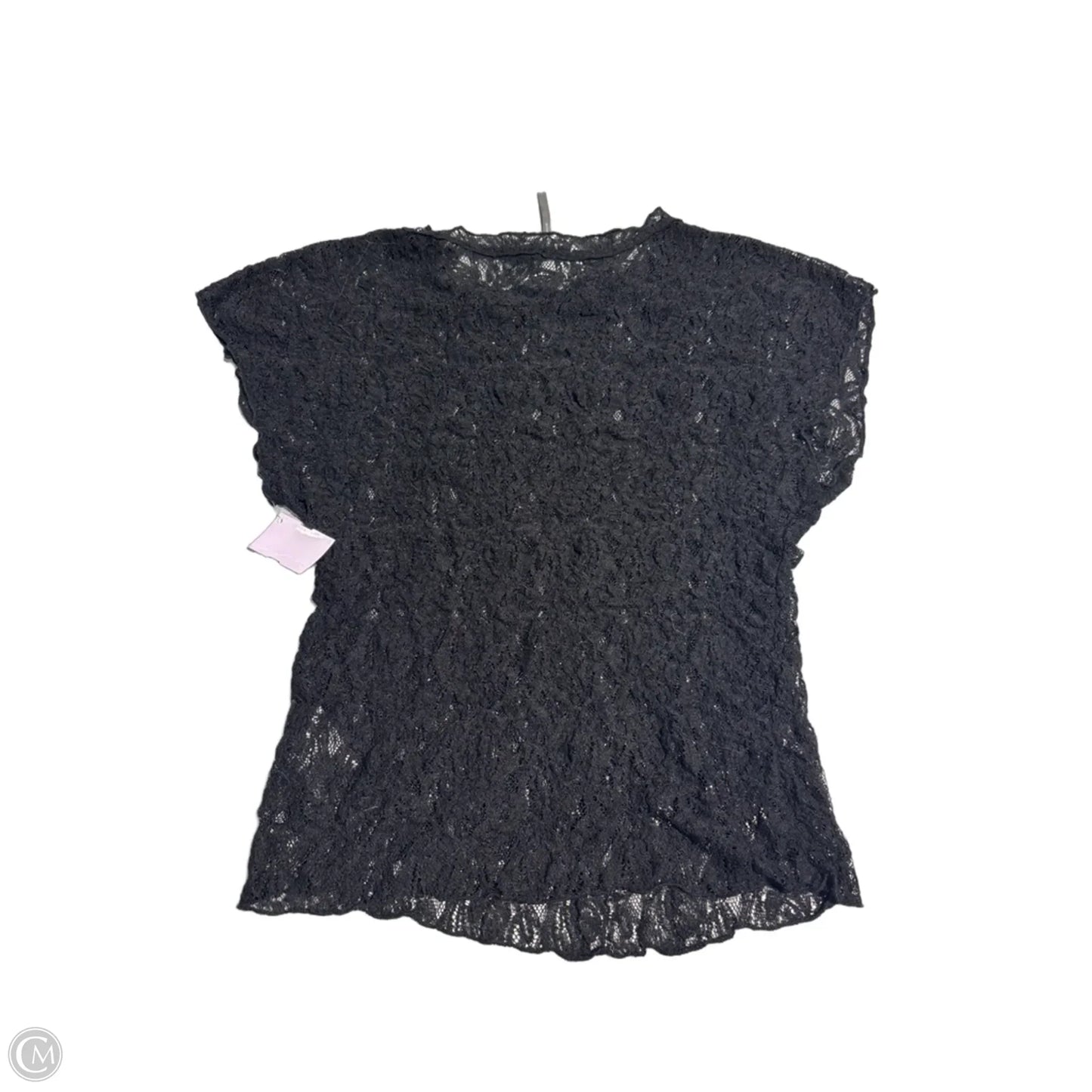 Top Short Sleeve By Anthropologie In Black, Size: M