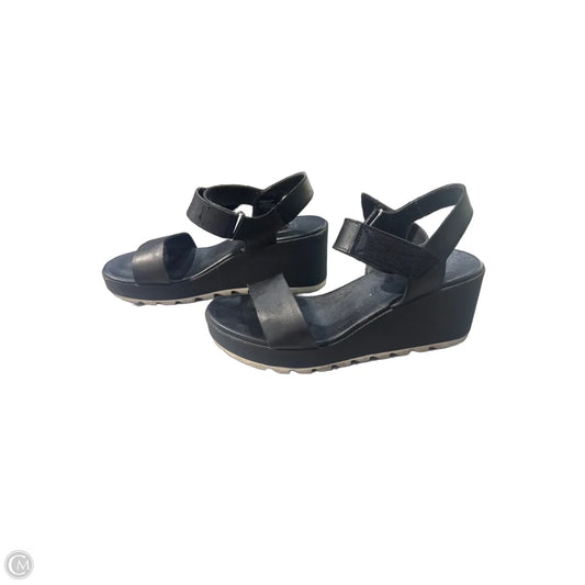 Sandals Flats By Sorel In Black, Size: 9.5