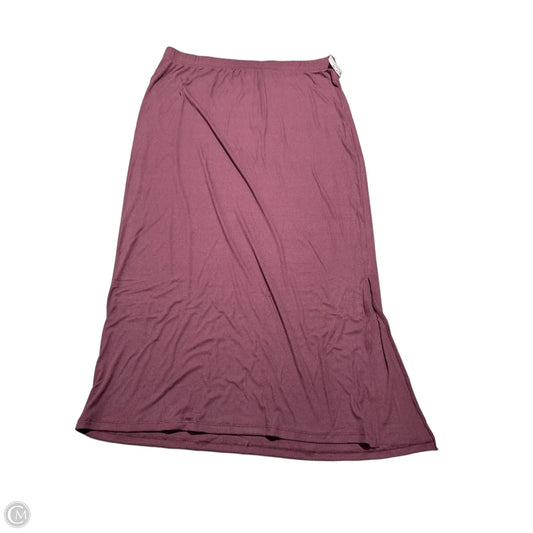 Skirt Maxi By 32 Degrees In Maroon, Size: Xxl