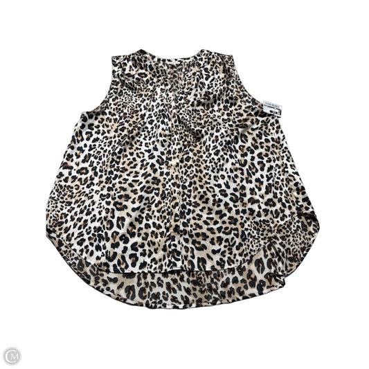 Top Sleeveless By Jodifl In Animal Print, Size: M