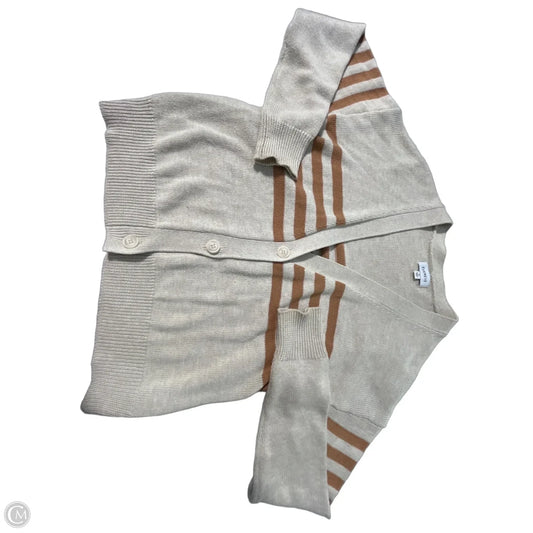 Cardigan By Evereve In Brown & Tan, Size: M
